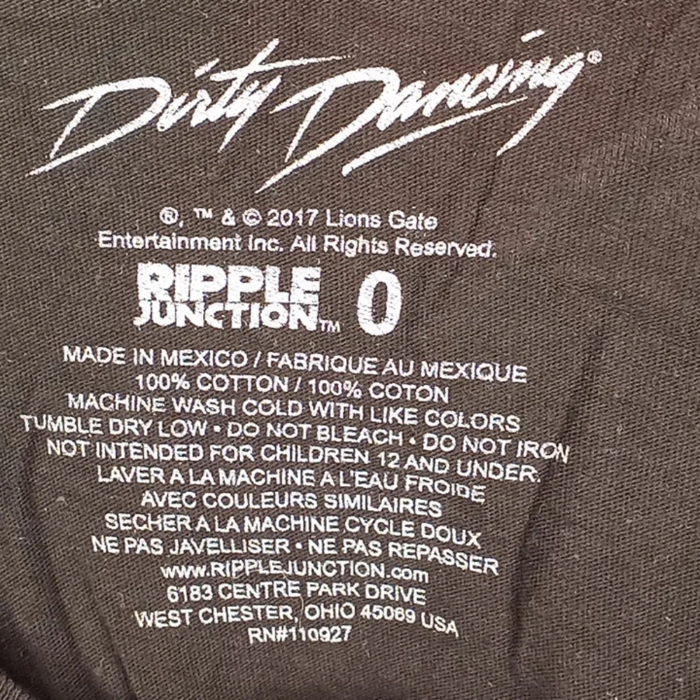 Dirty Dancing Black/Pink T-Shirt Women's Plus Size 0 - Picture 3 of 3
